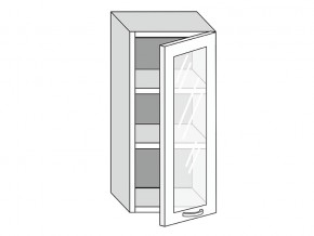 19.40.3 Шкаф настенный (h=913) на 400мм с 1-ой стекл. дверцей в Карабаше - karabash.магазин96.com | фото