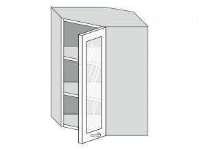 19.60.3у Шкаф настенный (h=913) угловой на 600мм со стекл. дверцей в Карабаше - karabash.магазин96.com | фото