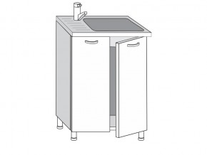 2.60.2мн Шкаф-стол на 600мм под накладную мойку с 2-мя дверцами в Карабаше - karabash.магазин96.com | фото