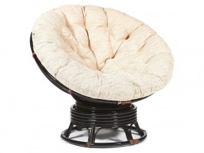 Кресло-качалка Papasan w 23/01 B с подушкой Antique brown, ткань Старт в Карабаше - karabash.магазин96.com | фото