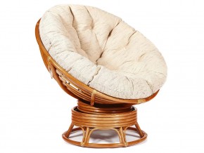 Кресло-качалка Papasan w 23/01 B с подушкой Cognac, ткань Старт в Карабаше - karabash.магазин96.com | фото