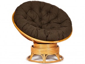 Кресло-качалка Papasan w 23/01 B с подушкой Honey, ткань Коричневый в Карабаше - karabash.магазин96.com | фото