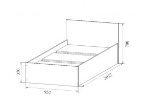 Кровать одинарная (Без матраца 0,9*2,0) в Карабаше - karabash.магазин96.com | фото