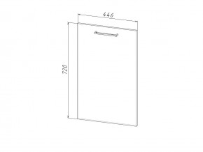 П 45 Комплект для посудомоечной машины 450 мм (цоколь + фасад) ЛДСП в Карабаше - karabash.магазин96.com | фото
